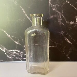 Antique Clear Glass Bottle Embossed Henry K Wampole & Co Philadelphia